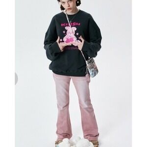 Kirsh Jumper Womens Size 1 Witty Bunny Sweatshirt Crew Neck